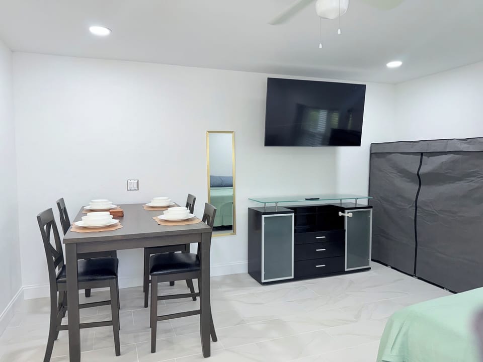 Open area for eating, entertainment