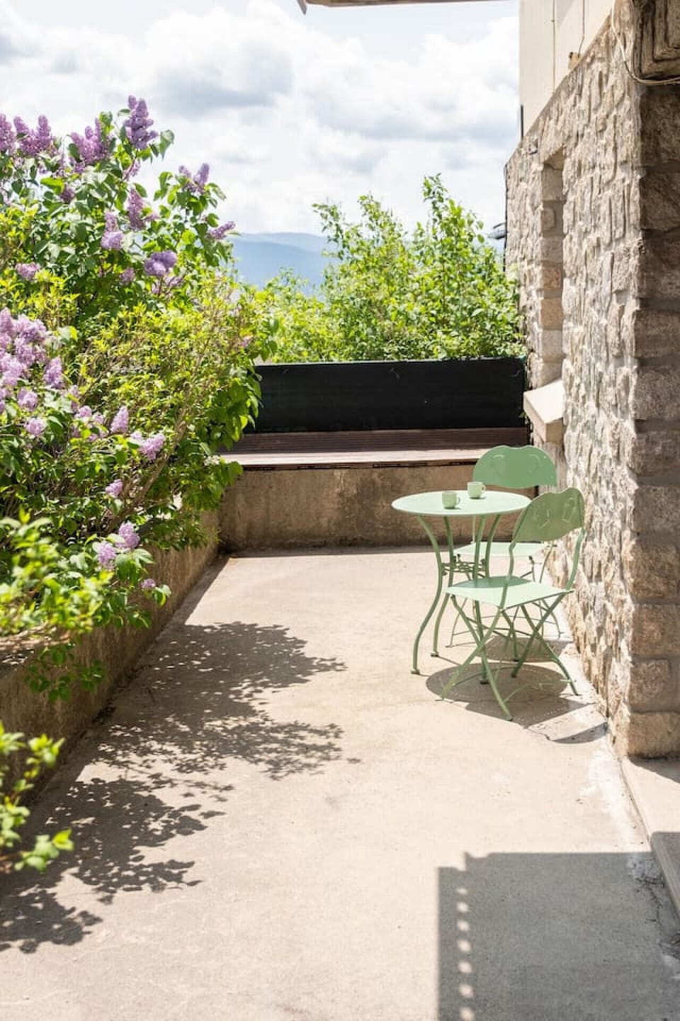 Terrasse en plein centre de Font-Romeu