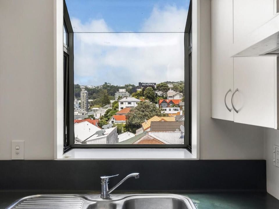 Kitchen with scenic outdoor views to brighten your mornings