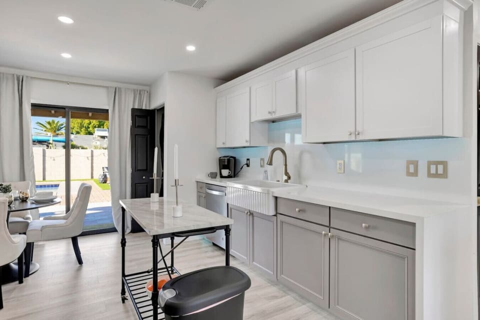 Kitchen and dining area