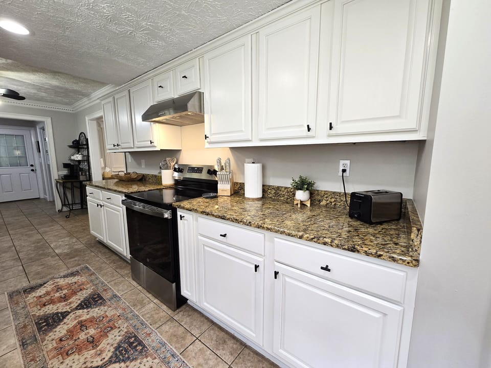 Fully-stocked kitchen