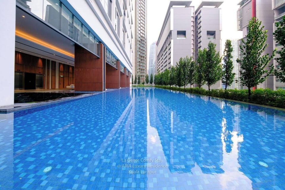 Infinity pool at Aria Luxury Residence, free for our guests' use