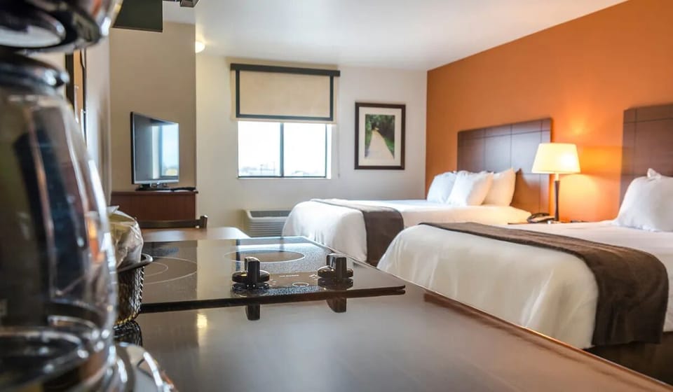 Bedroom. Interior and views may vary based on location and availability