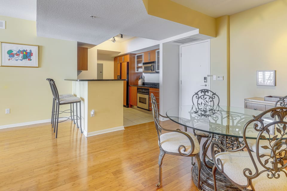 Dining Table & Kitchen | Dishware & Flatware Provided