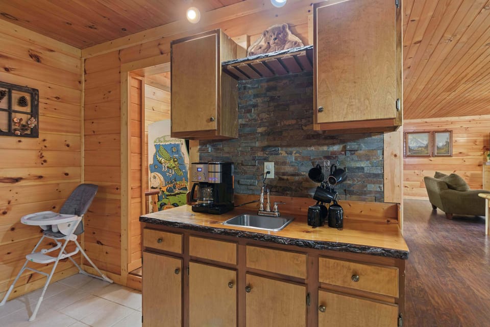 Enjoy coffee brewed fresh in your charming mountain retreat!