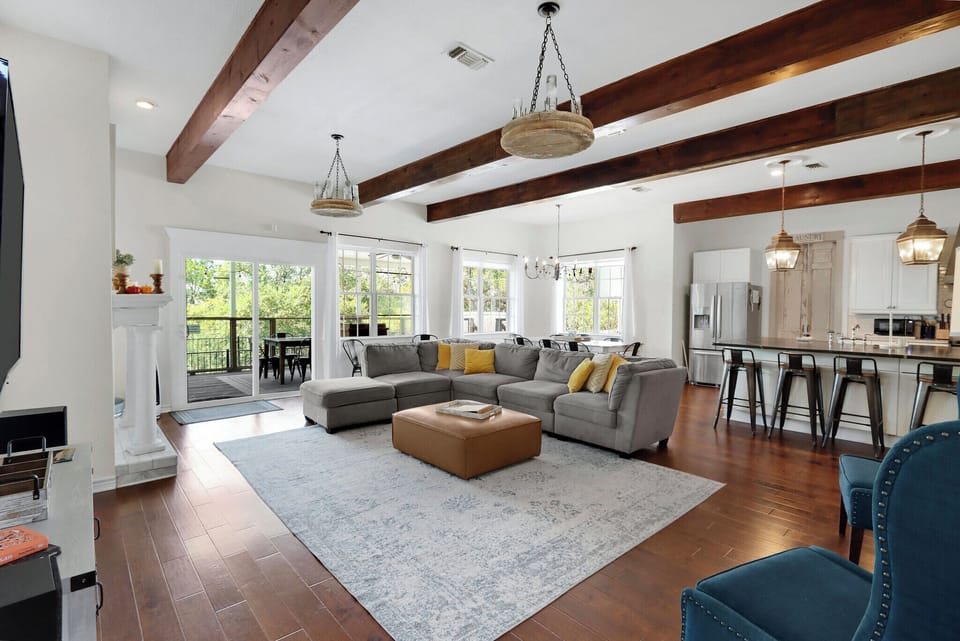 Open concept floor plan