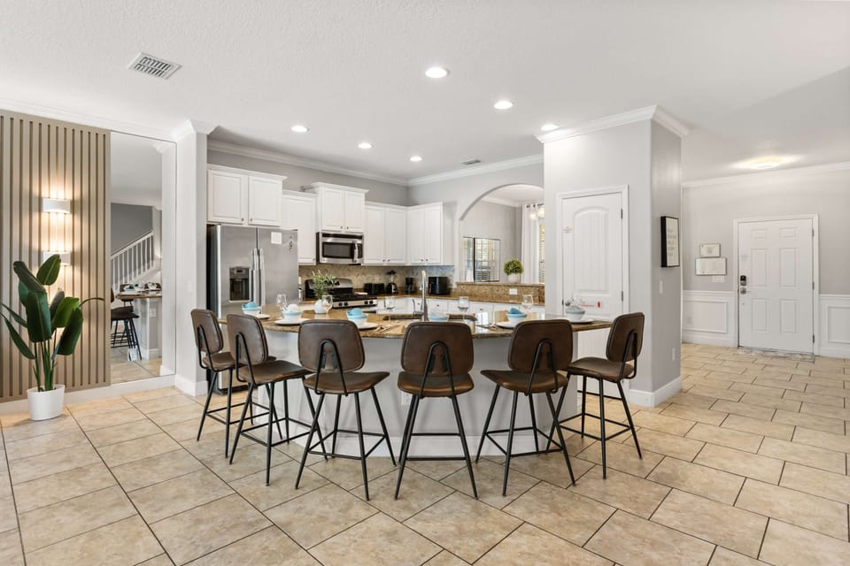 Gather Around the Kitchen Island for Meals and Conversation