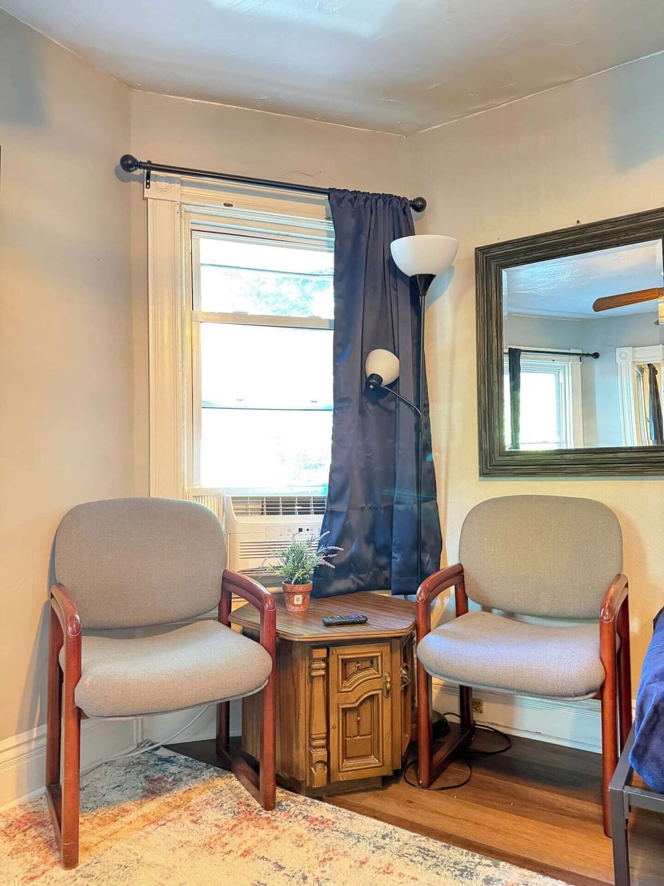 Stream your favorite shows or enjoy quality time in this inviting living area
