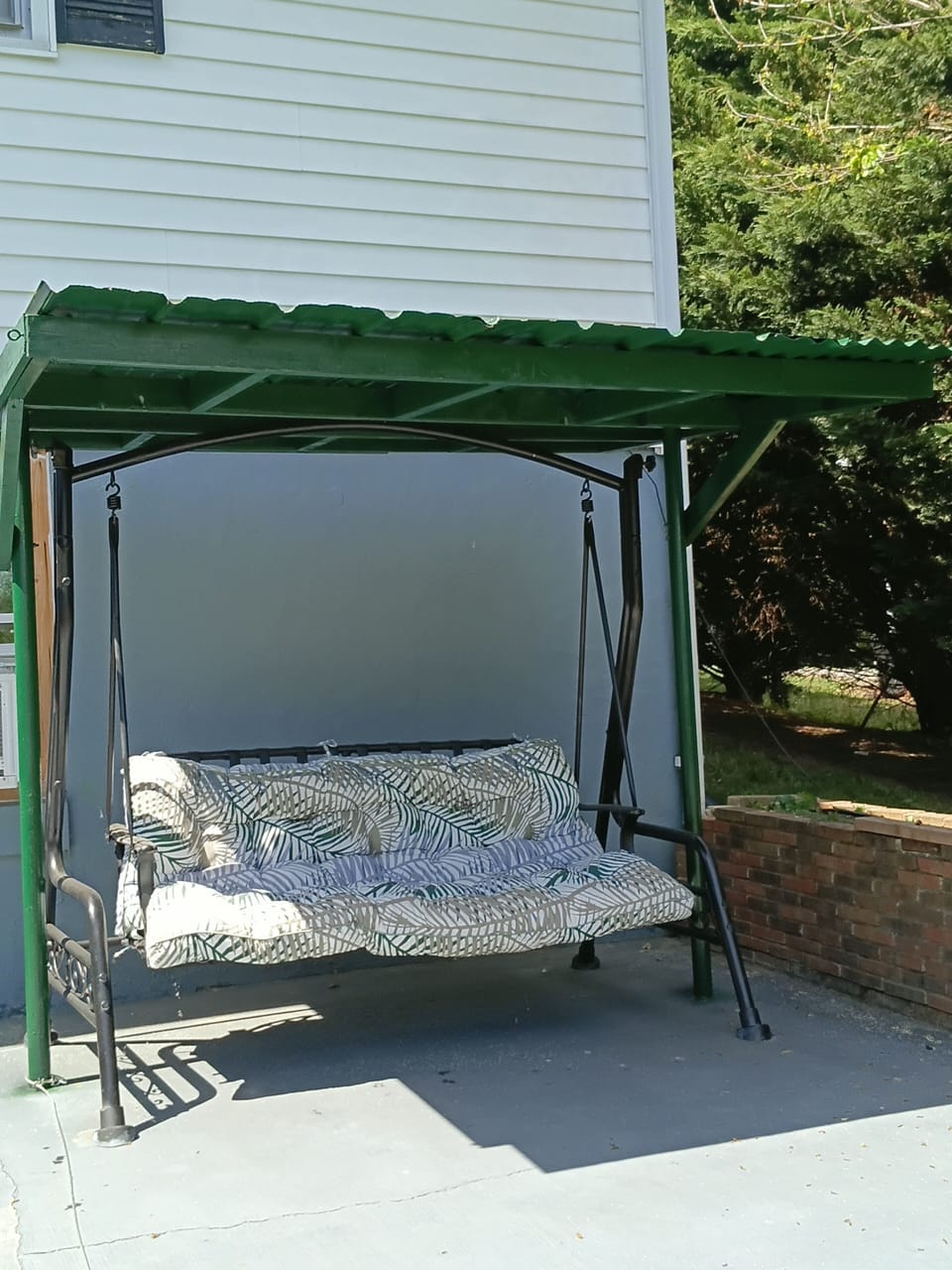 Step outside and enjoy a quiet moment on our private swing. 