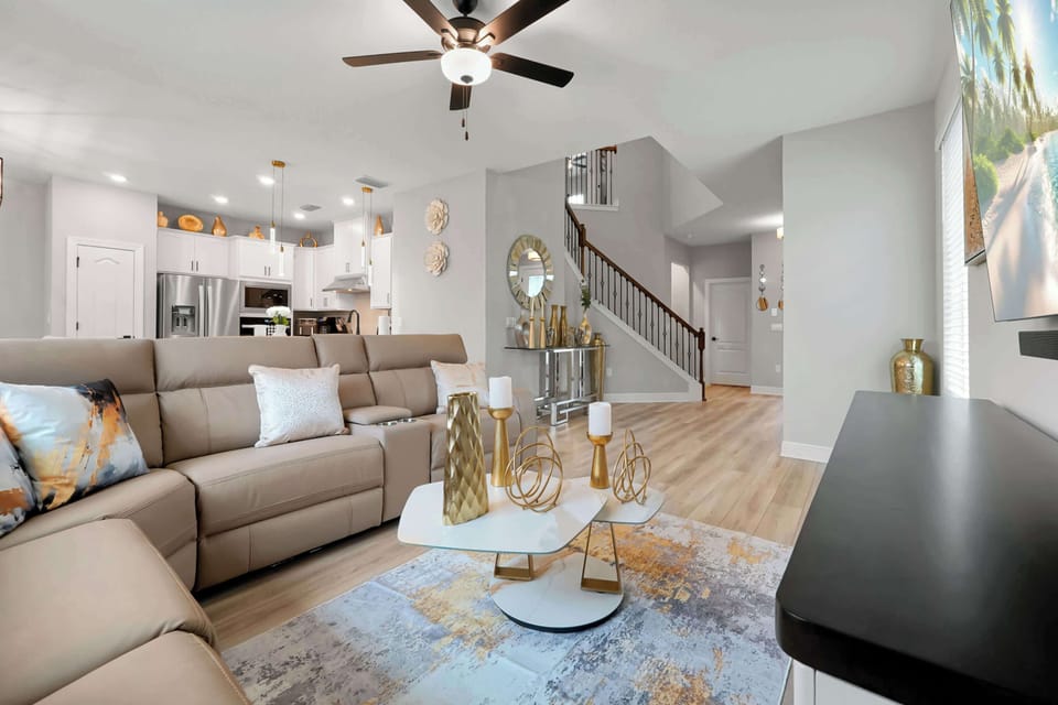 Where comfort meets convenience — a cozy sectional perfect for movies and everyday lounging.
