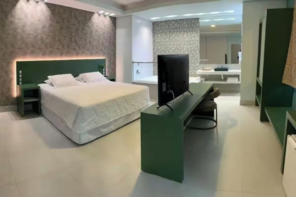 Stretch out in a spacious suite with lounge-ready layout.