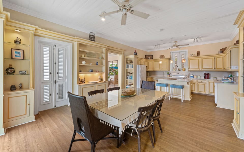 Comfortable dining space perfect for sharing meals after a day.