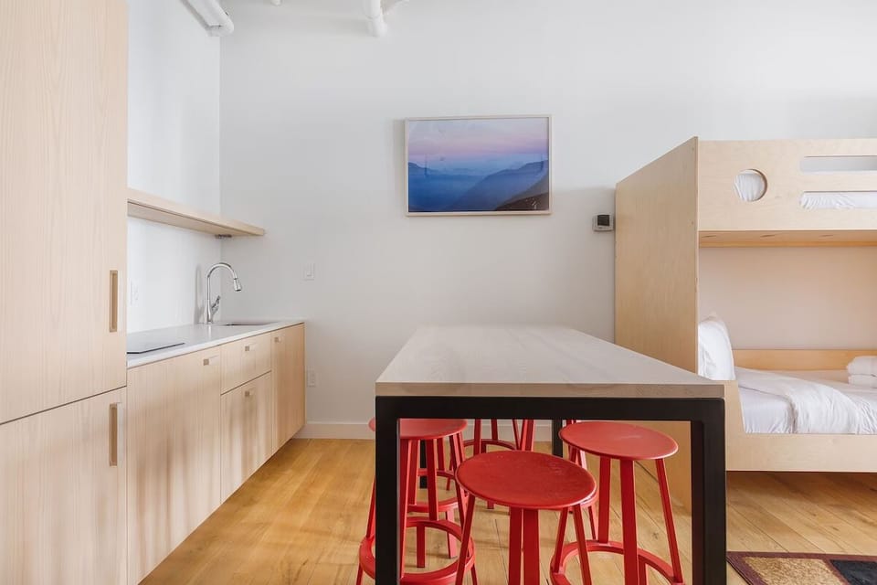 Gather around the dining table after city adventures together.