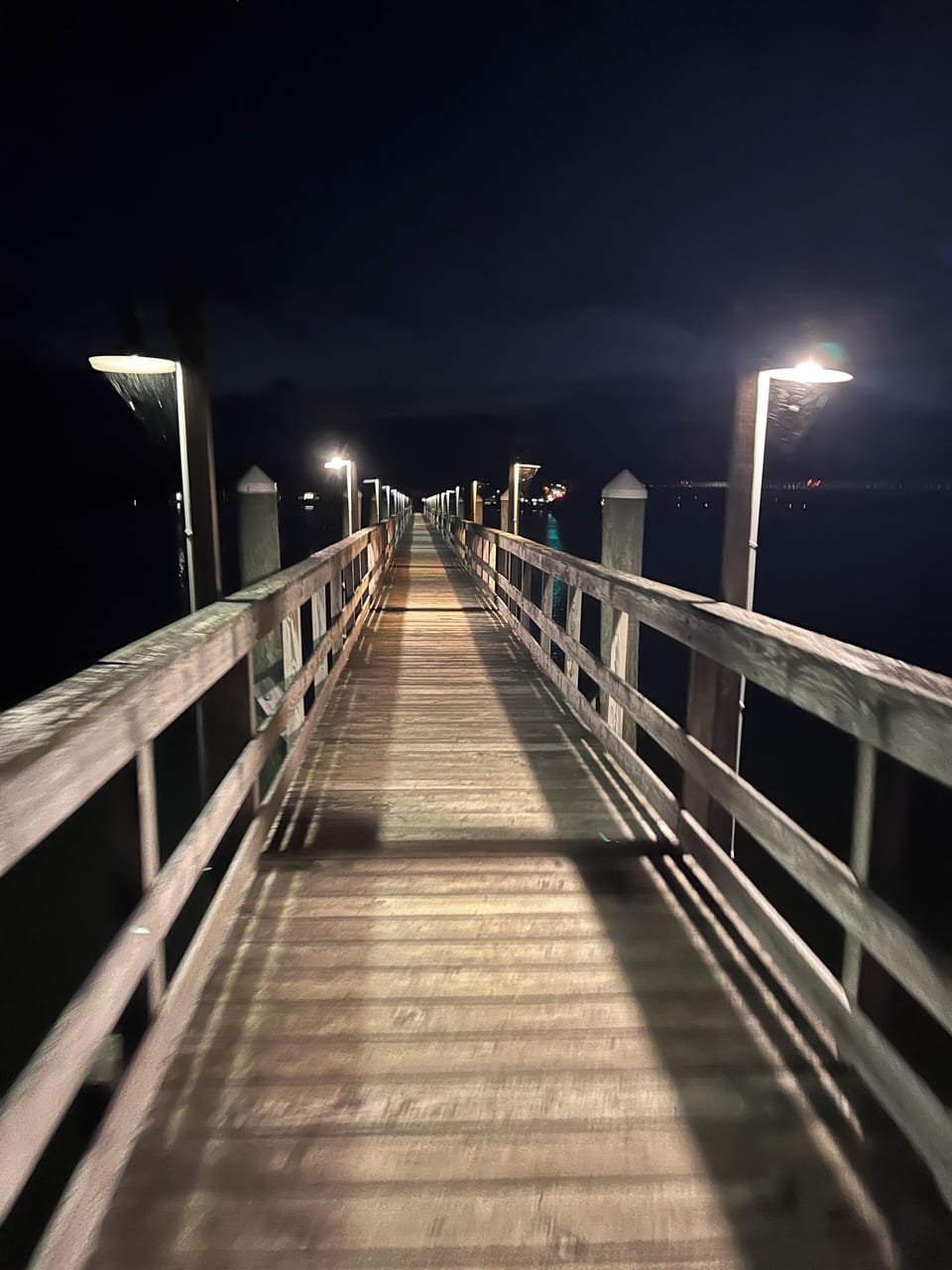 Dock at night