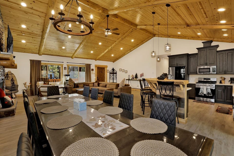 Large dining room table, seating for 12
