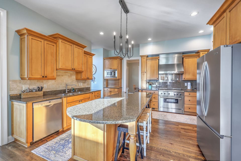 Fully stocked kitchen ready for your next holiday feast.