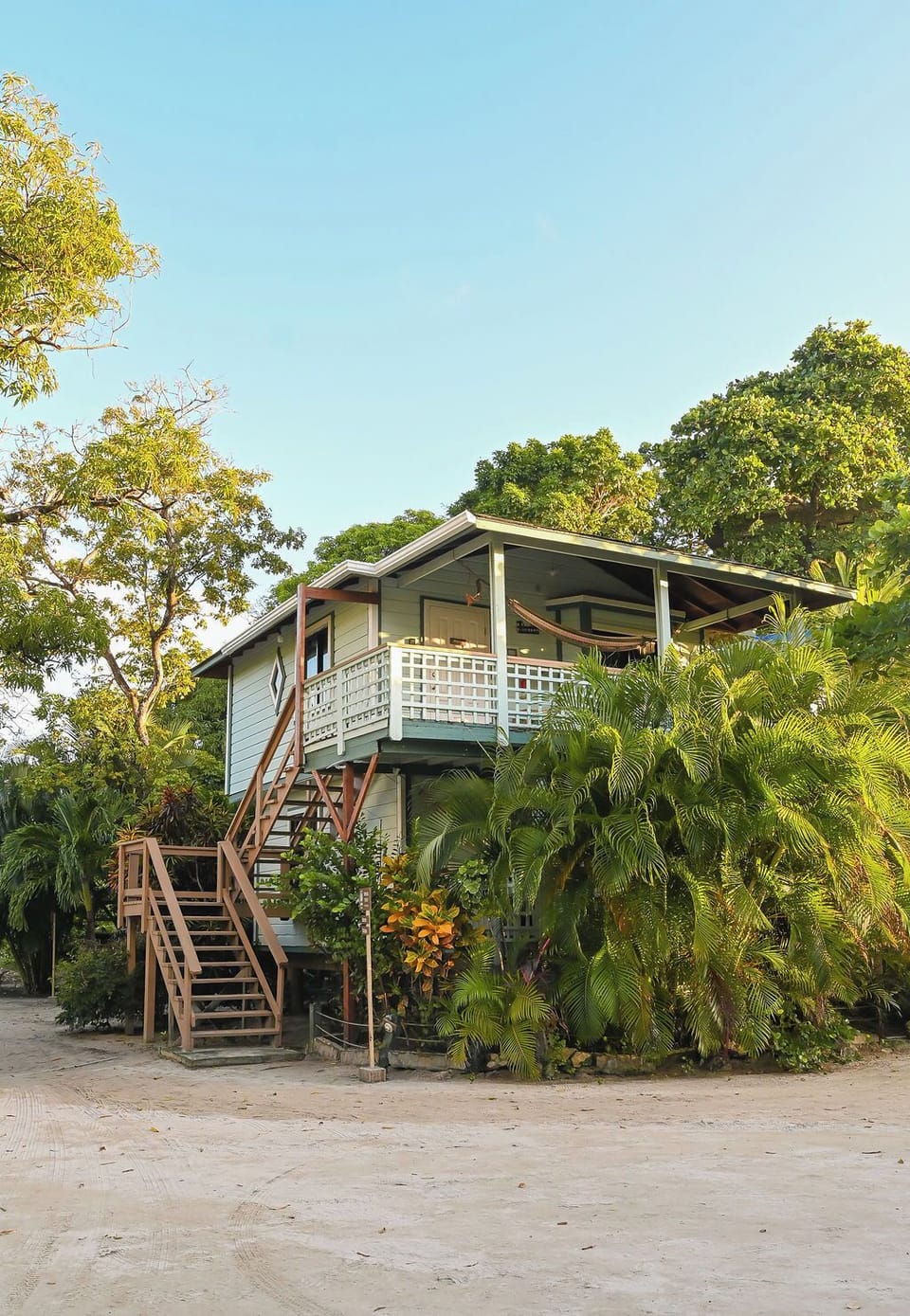 Your room is located in the first floor. rembraced by vibrant island nature .