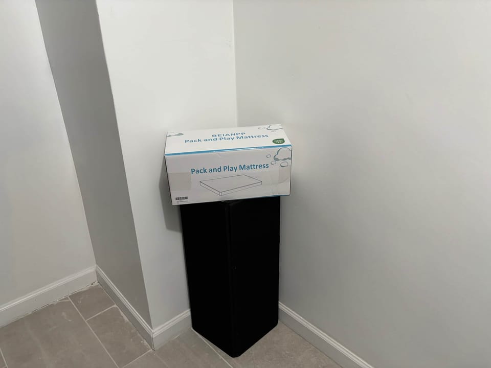 Pack ’n Play with mattress and baby high chair available for little ones