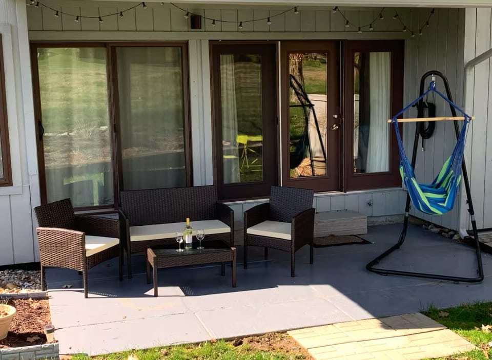 Enjoy a night under the stars or enjoy a bottle of wine on our patio.  