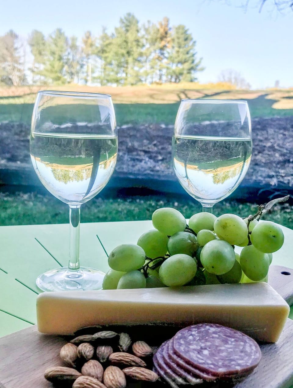 Relax on our patio and enjoy the scenery.