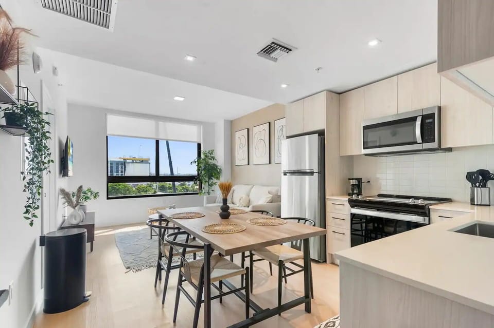 Kitchen and dining area