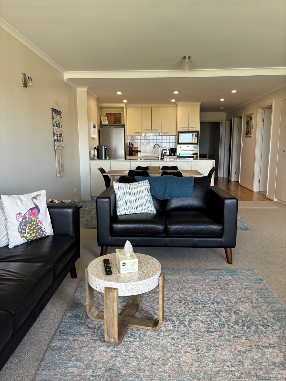 Lounge, dining and kitchen from the front.