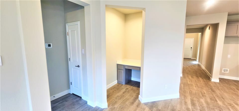 Study nook with an office chair for working or studying