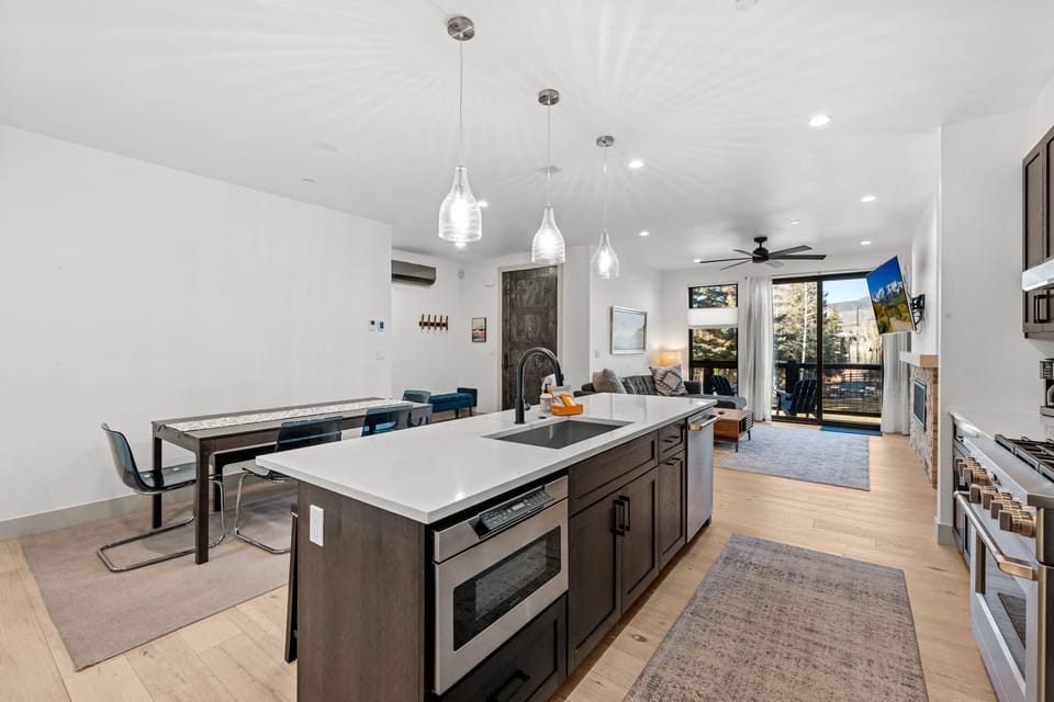 Whip up your favorite meals in this beautifully designed kitchen