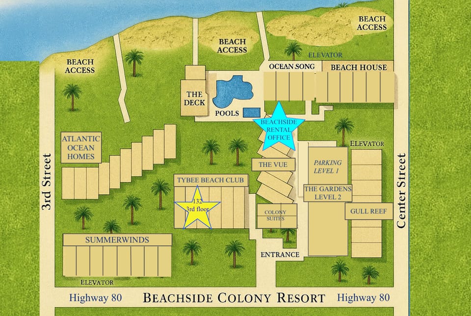 132 overlooks pool out to the ocean. Great view of pool and beac