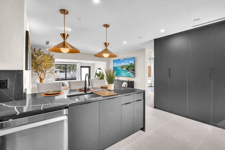 Our fully equipped kitchen invites you to cook and enjoy homemade meals with ease.