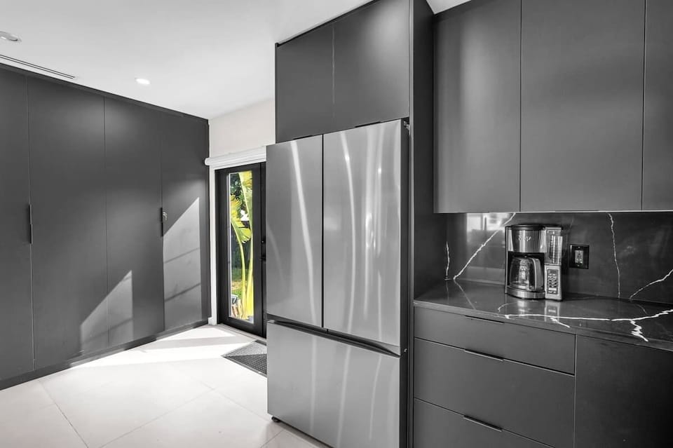 Kitchen with easy access to the backyard!