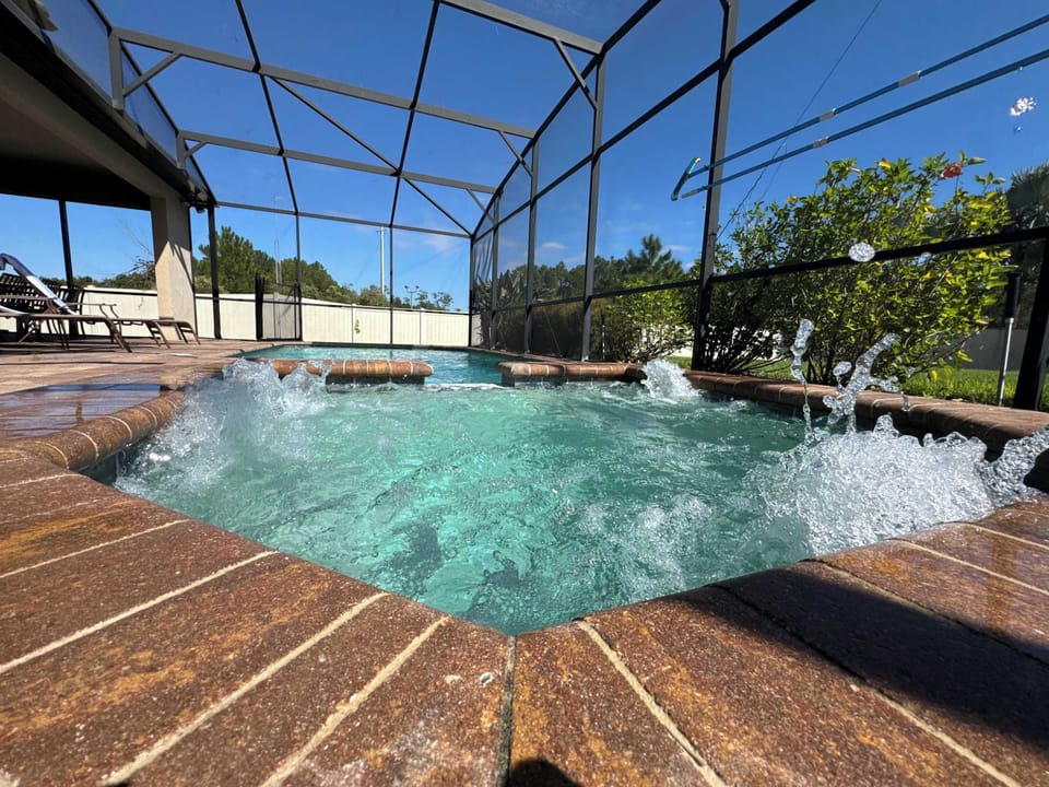 Unwind and de-stress in your very own private hot tub, offering soothing jets and refreshing splashes