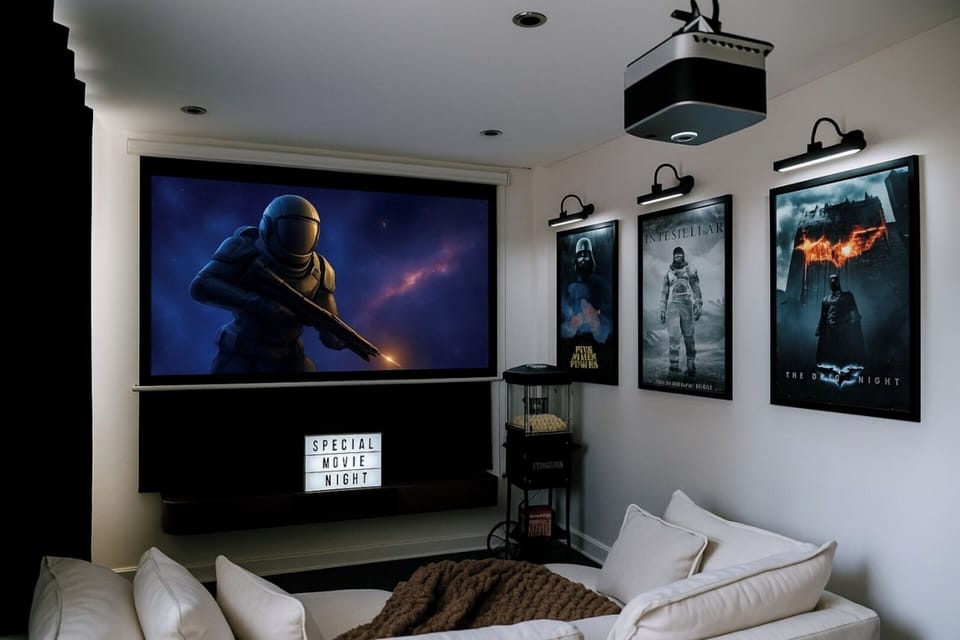 Cozy up in your own private cinema, thoughtfully designed for relaxed evenings and unforgettable movie nights. With stunning 4K visuals and immersive Dolby speakers, it’s the perfect escape into your favorite films.