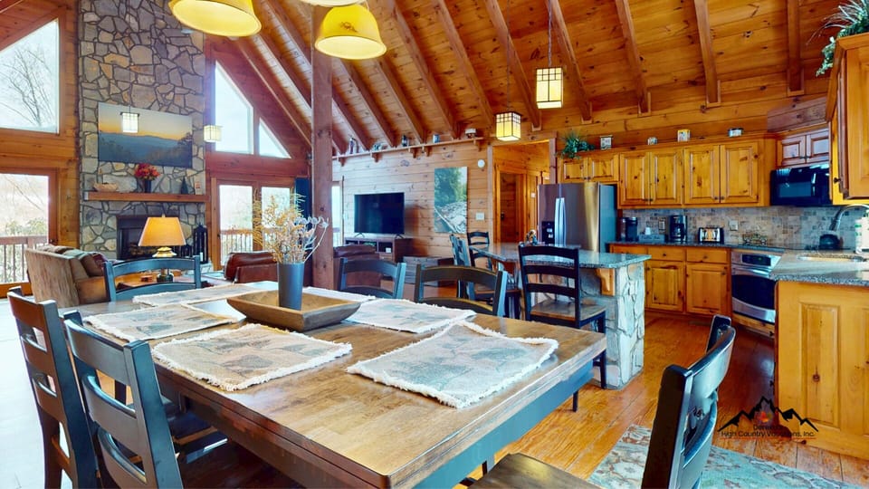 Enjoy casual dining and conversation around the spacious kitchen island with seating.