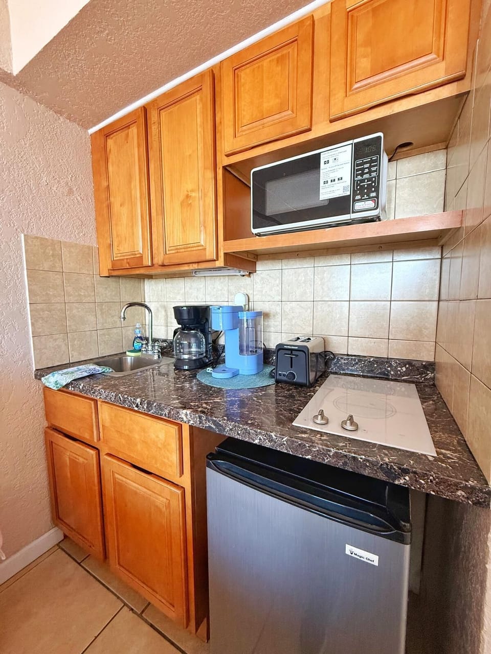 Your cozy kitchen awaits with all the essentials.