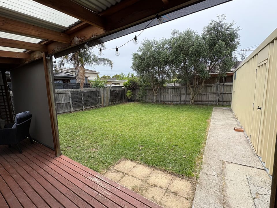 Backyard - fully fenced