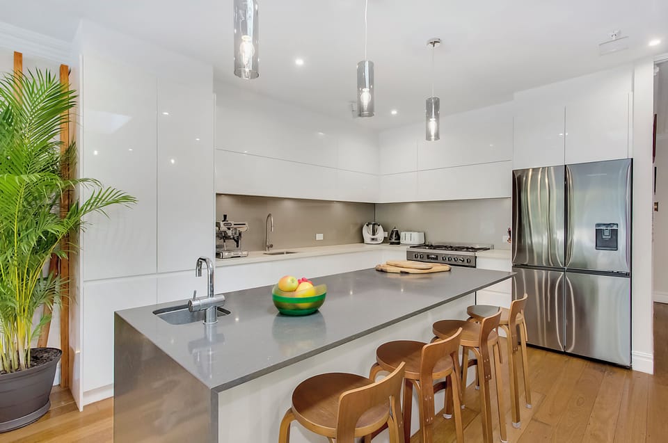 Open plan kitchen