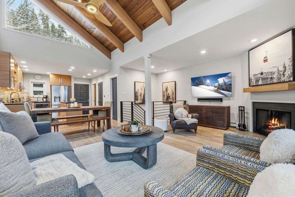 Comfortable living room designed for relaxing nights together