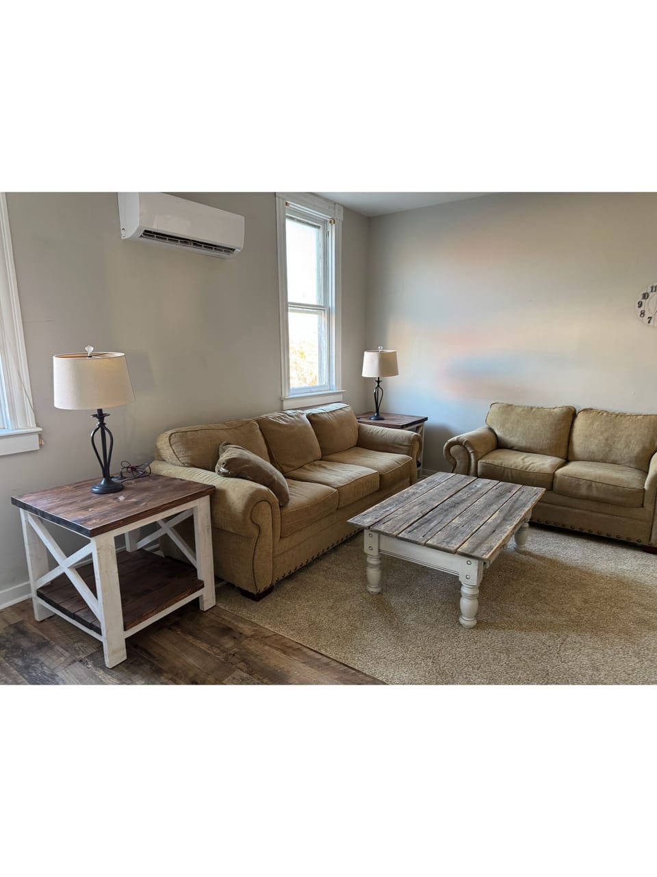 Nice large living room.  There are two large living rooms in this apartment