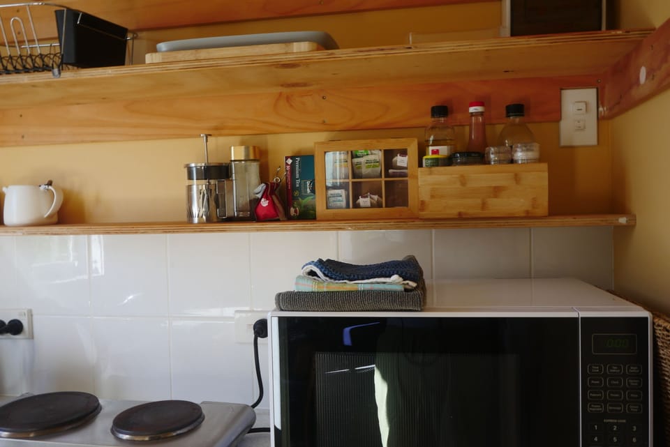 Coffee, Tea and kitchenette staples (Oil, salt and Pepper.  Well set up kitchen.