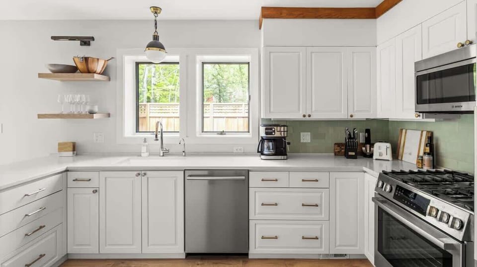 Bright, open kitchen