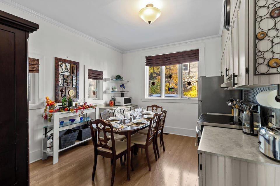 Gather around our welcoming dining table for memorable meals and heartwarming conversations.