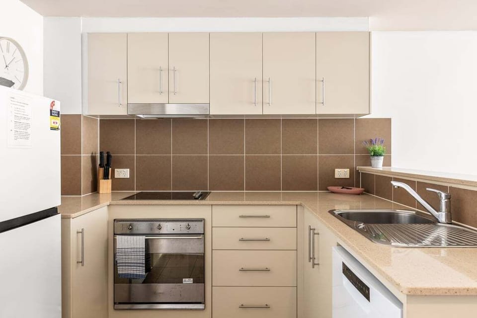 Fully equipped kitchen with sleek design