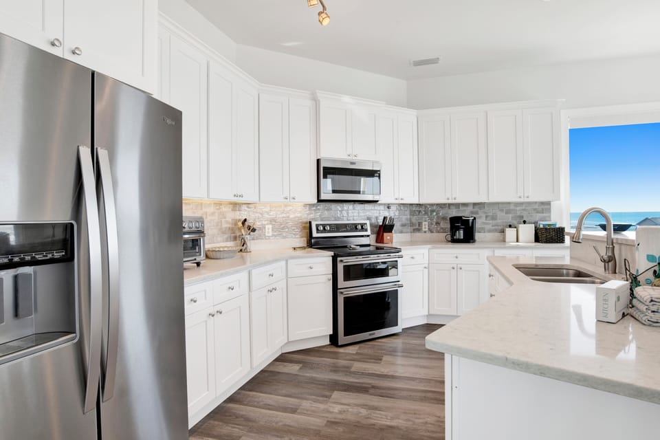 A fully equipped kitchen for all your cooking needs