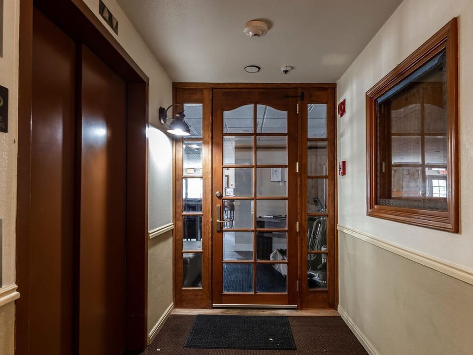 Entrance to coming restaurant inside the lodge