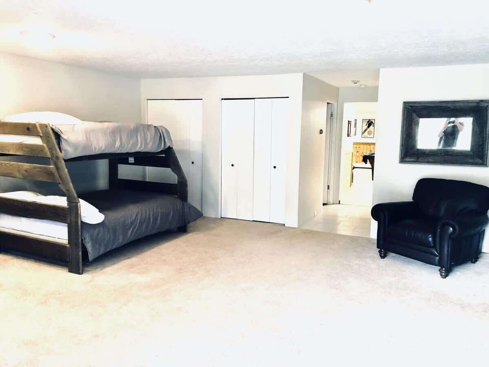 Enter game room from bunk room