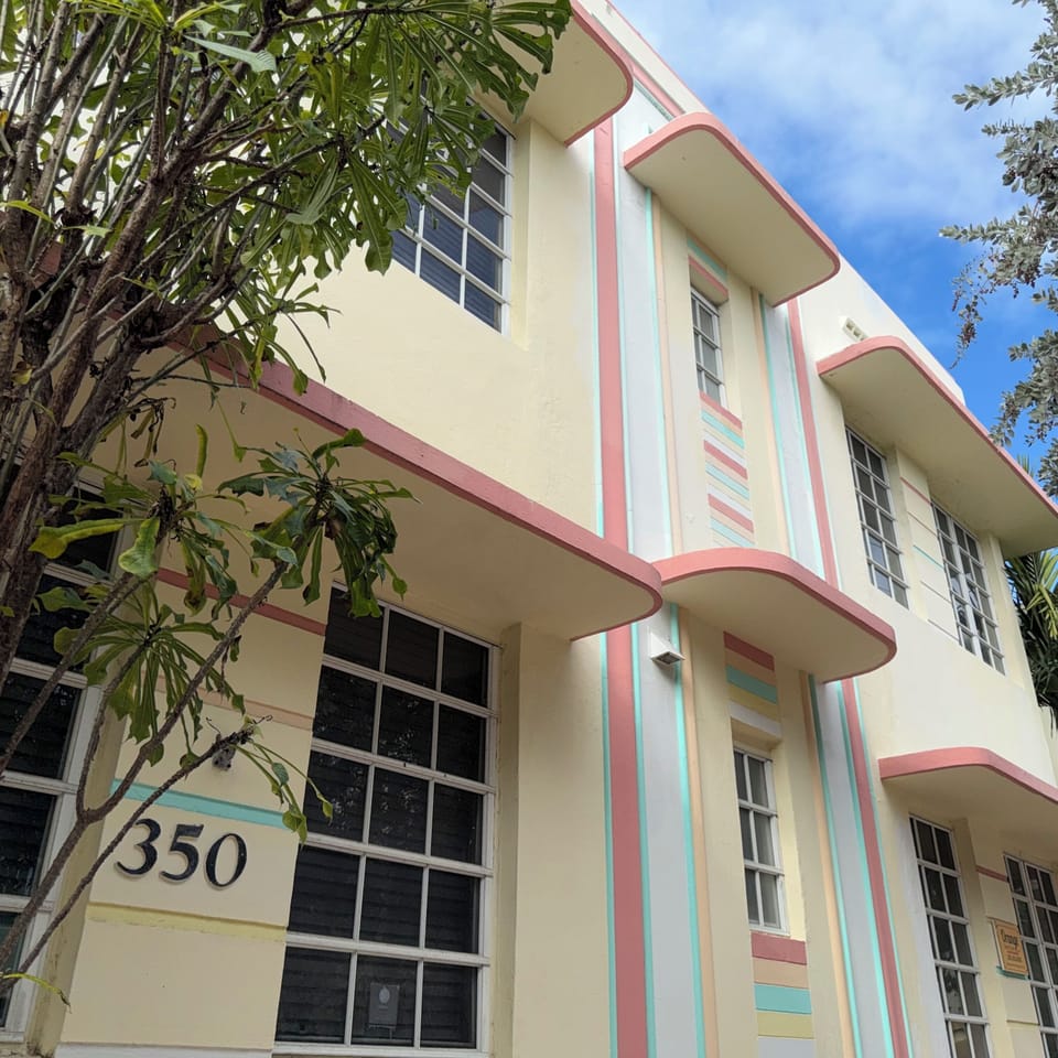 Exterior of Building, Art Deco Style