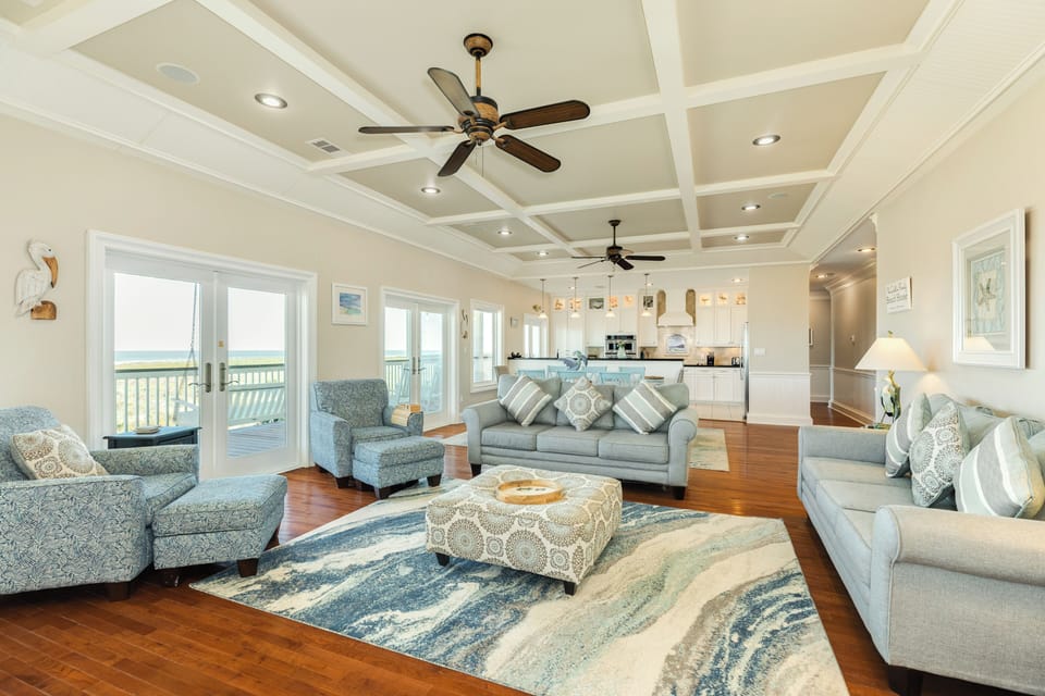 Bright and airy living area
