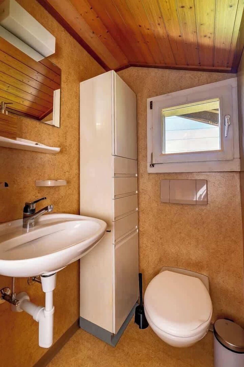 Bathroom with shower and fresh towels provided
