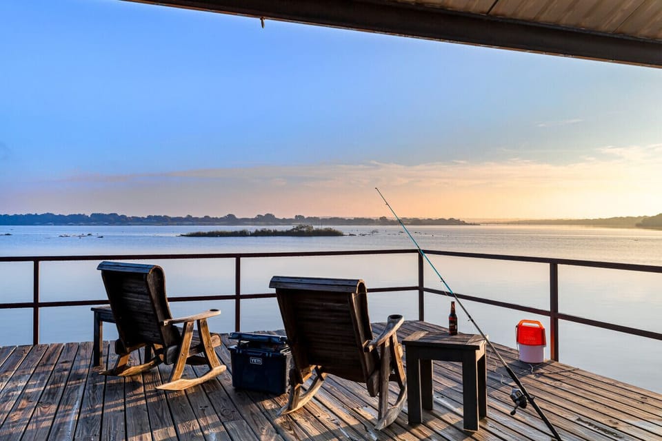Upper Deck | Relaxing Spot to Fish or Take in the Expansive Water Views